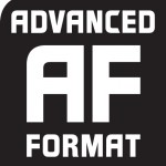 Advanced Format logo in black and white